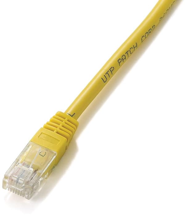 Udstyr 825466 netværkskabel 10 m Cat5e U/UTP (UTP) Gul