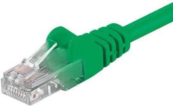 Wentronic CAT5E netværkskabel - RJ45 - Grøn - 10 m