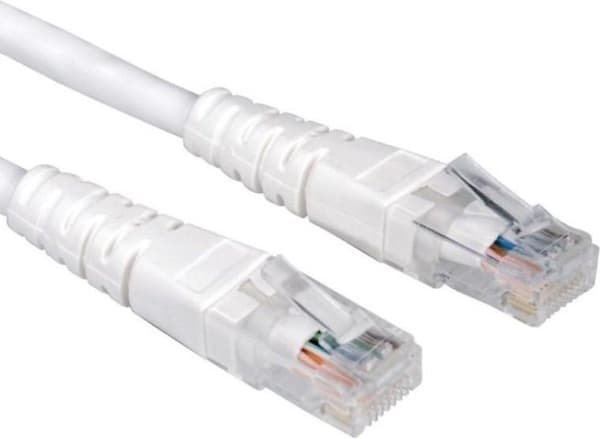 Värde UTP patchkabel, Cat.6, vit 10,0m