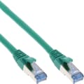 Miniatyrbillede 1 af 3: InLine® patchkabel, S/FTP (PiMf), Cat.6A, 500MHz, halogenfri, kobber, grøn, 0,3m