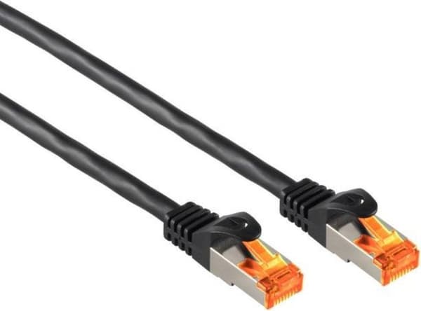 S-Impuls S/FTP CAT6a 10 Gigabit ulkoverkkokaapeli IP66 / musta - 10 metriä