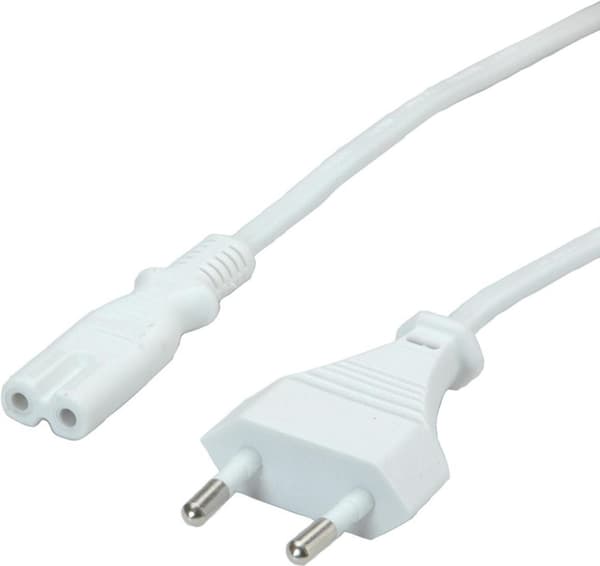 Værdi 19.99.2091 Strømkabel Hvid 3 m CEE7/16 IEC 320 (19.99.2091)