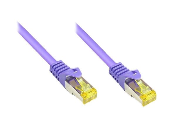 Alcasa 0,5m Cat7 RJ-45 netværkskabel 0,5m S/FTP (S-STP) Violet