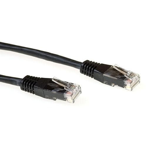 ACT 7,00 m Cat6a UTP 7 m Cat6a U/UTP (UTP) musta verkkokaapeli (IB3507)