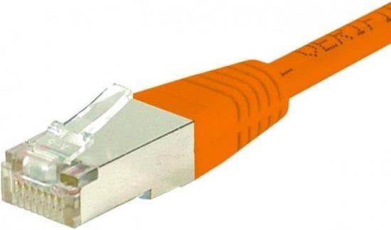 Patchkabel S/FTP, PiMF, CAT.6, orange, 0,15 m patchkabel med særlig smal knækbeskyttelse (854463)
