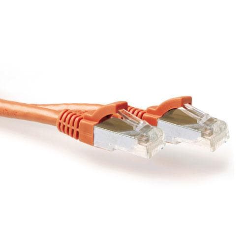 ACT Orange 1,5 meter LSZH SFTP CAT6A patchkabel uden problemer med RJ45-stik. Cat6a s/ftp lszh sng eller 1,50m (FB7151)