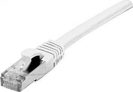 Patchkabel S/FTP (PiIMF), Cat 6A (EIA/TIA), hvid, 0,15 m patchkabel med særlig smal knækbeskyttelse (858497)