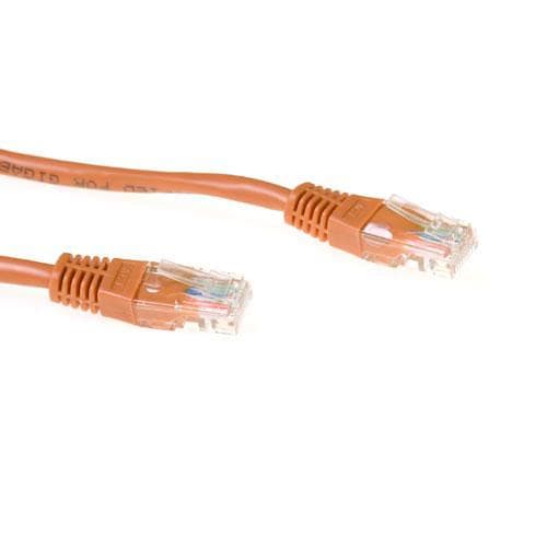 ACT Brown 10 metrin U/UTP CAT5E patch-kaapeli RJ45-liittimillä. Cat5e u/utp ruskea 10,00 m (IB4610)