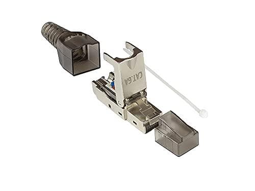 Alcasa GC-N0147 ledningsstik RJ-45 Sort - Sølv - Gennemsigtig (GC-N0147)