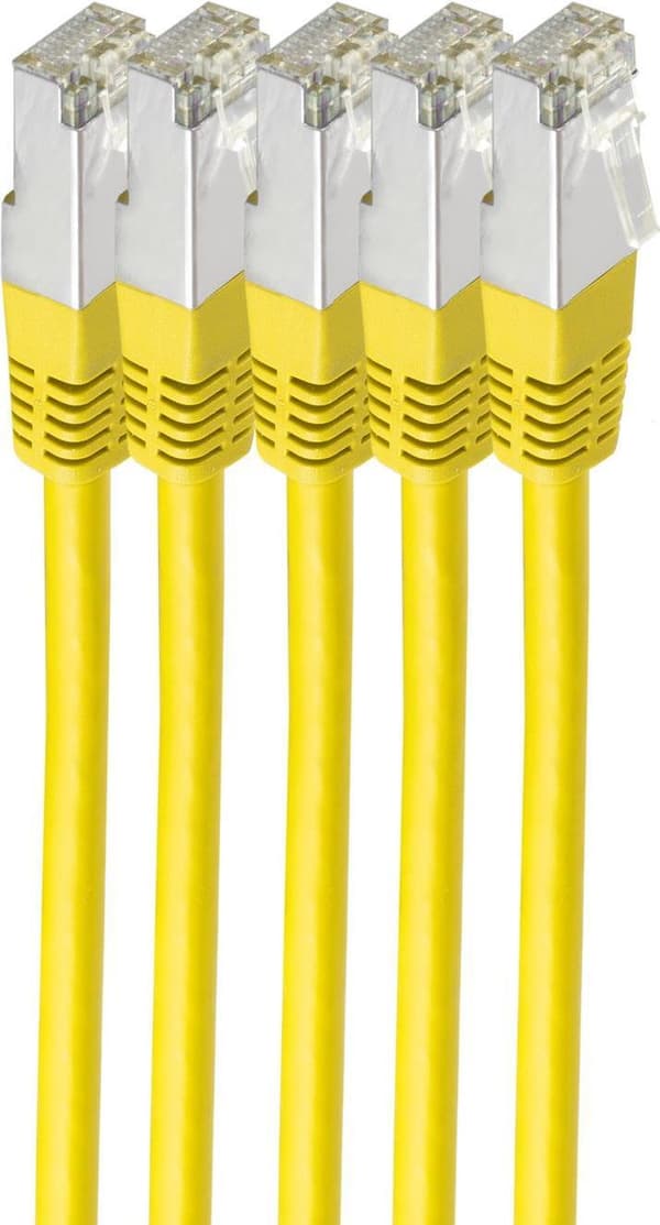 shiverpeaks BS75711-HY-SET5 verkkokaapeli keltainen 1 m Cat6 S/FTP (S-STP) (BS75711-HY-SET5)