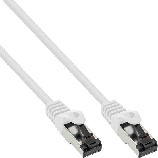 INLINE - patchkabel - RJ-45 (M) til RJ-45 (M) - 3 m - SFTP, PiMF - CAT 8.1 - IEEE 802.3af/IEEE 802.3at - halogenfri, formet, rund, uden krog, snoet, g