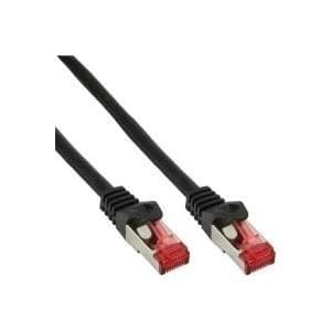 InLine - Patch-kabel - RJ-45 (S) - RJ-45 (S) - 10,0 m - SFTP, PiMF - CAT 6 - presset, glat, halogenfri - sort (76900S)
