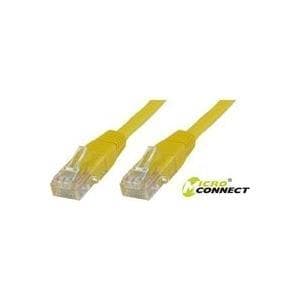 MicroConnect - Verkkokaapeli - RJ-45 (M) - RJ-45 (M) - 0,5 m - UTP - CAT 6 - halogeeniton - Keltainen