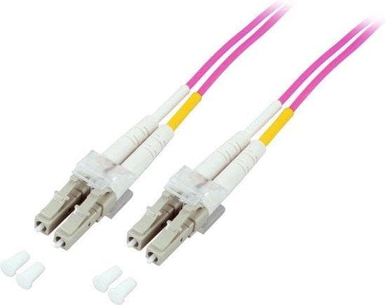 Gode forbindelser Alcasa GODE FORBINDELSER - Patch-ledning - LC Multi-Mode (M) - LC Multi-Mode (M) - 0,5 m - Fiberoptik - 50/125 mikron - OM4 - Orange