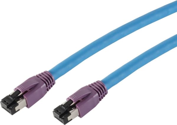 S-Conn 08-40051 S/FTP (S-STP) Blå 5m Cat8 netværkskabel (08-40051)