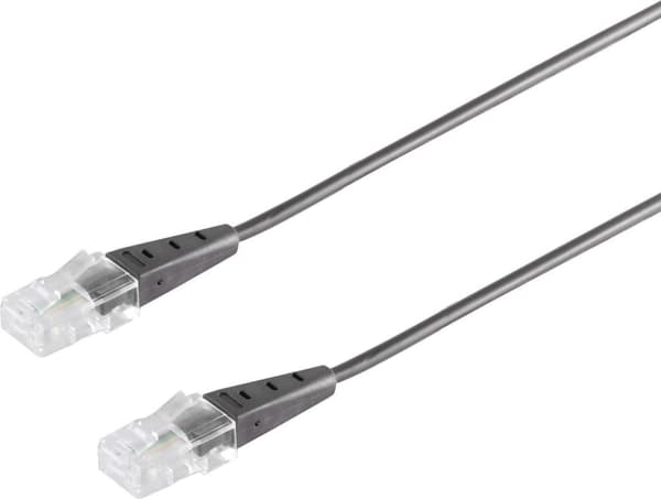 S/CONN maksimal tilslutning ISDN-forbindelseskabel, RJ45-stik til RJ45-stik, rundt kabel, 4-leder, sort, 6,0 m (70078-S-6)
