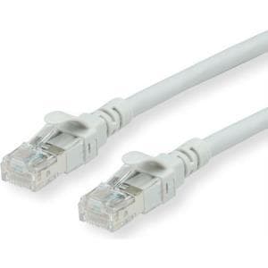ROLINE - Patchkabel - RJ-45 (M) til RJ-45 (M) - 50 cm - UTP - CAT 6 - halogenfri, støbt, snoet - Grå (21.15.2500)