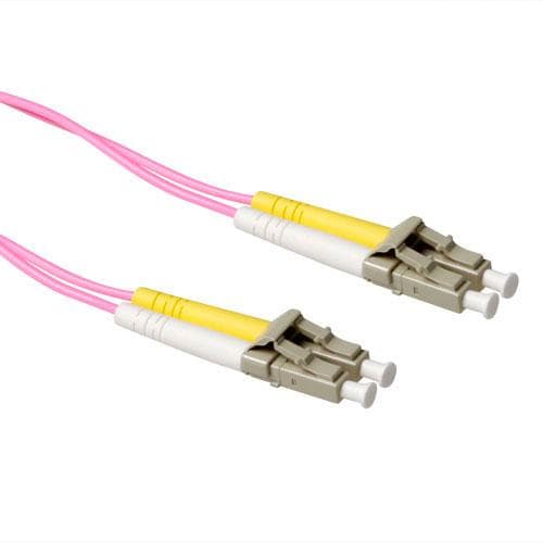 ACT 2 metrin LSZH Multimode 50/125 OM4 kuituoptinen liitäntäjohto duplex LC-liittimillä RL9702