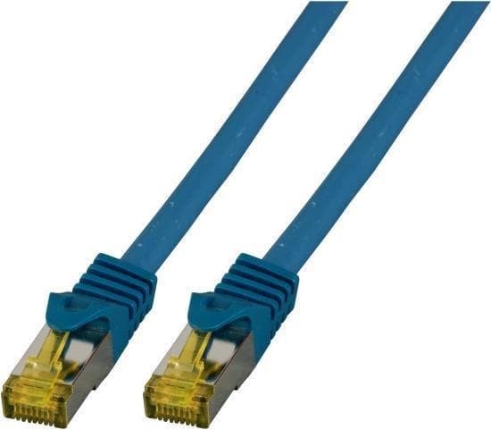 Valmistaja: EFB-Electronics RJ45 patch-kaapeli S/FTP, Cat.6A, LSZH, Cat.7 raakakaapeli, 20m, sininen Suojattu Cat.6A RJ45 patch-kaapeli varmistaa erit