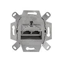 Rutenbeck UAE-Cat.6/ClassE-8/8 Up 0 - samledåse, planmonteret - RJ-45 X 2