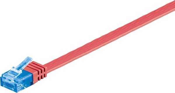 Wentronic CAT6A netværkskabel - RJ45 - Rød - 1 m