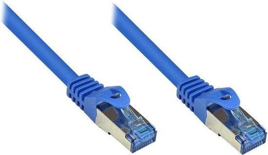 Gode forbindelser Alcasa GODE FORBINDELSER - Patch ledning - RJ-45 (M) - RJ-45 (M) - 3 m - par i metalfolie (PiMf) - (kategori 6a) - halogenfri - blå