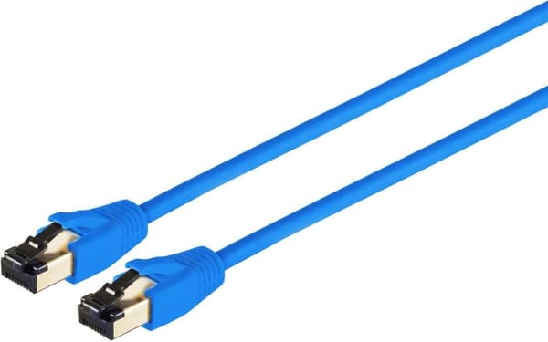 S/CONN maksimal tilslutningsmuligheder netværkskabel patch kabel kat. 8,1 F/FTP PIMF LSZH blå 0,25 m (08-41001)