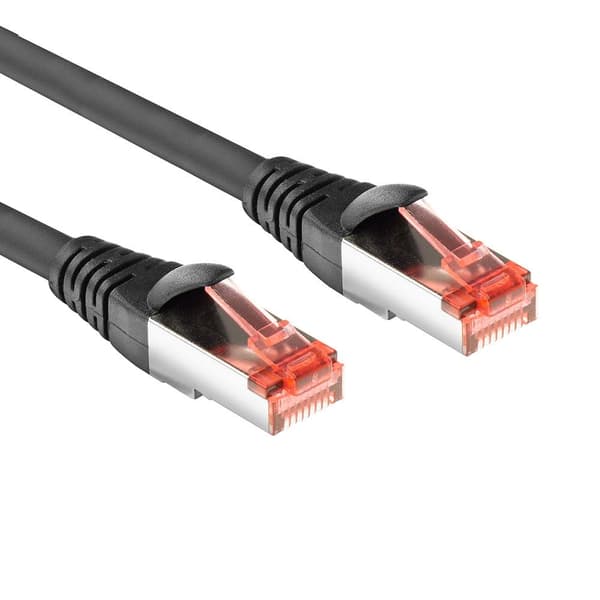 ACT Black 2 metrin CAT6A U/FTP PVC erittäin joustava, sotkeutumaton patch-kaapeli, jossa RJ45-liittimet (FB5002)