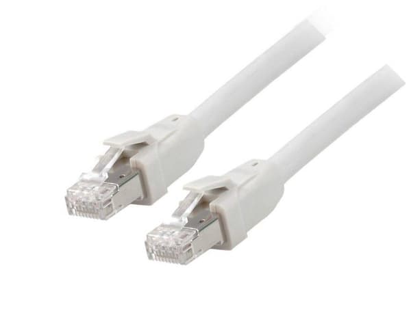 utrusta - Patchkabel - RJ-45 (M) till RJ-45 (M) - 3 m - S/FTP - CAT 8.1 - halogenfri - grå