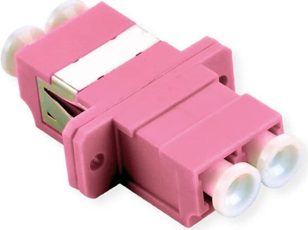 FO-adapter LC Duplex OM4 med fläns (21.99.0666)