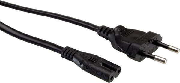 Værdi 19992089 Sort 1 m CEE7/16 IEC 320 (19.99.2089)