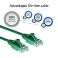 Pikkukuva 4 / 8: ACT Green 1 metrin LSZH U/UTP CAT6 datakeskuksen ohut patch-kaapeli RJ45-liittimillä CAT6 U/UTP SLIMLINE GN 1.00M (DC9701)