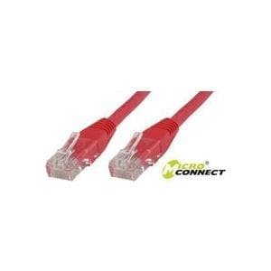 MicroConnect - Nätverkskabel - RJ-45 (M) till RJ-45 (M) - 7m - UTP - CAT 6 - Röd