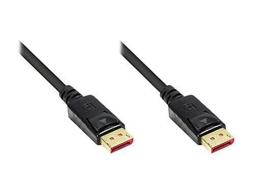 DisplayPort 1.4 Kabel - 8K @60 Hz / 4K @240 Hz / 144 Hz - 32,4 Gbit/s - Premium - KOPPARLEDARE - Guldpläterade kontakter med låsning/låsning, trippel