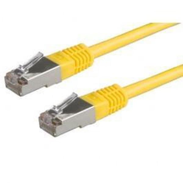 ROLINE S/FTP Patch kabel Cat.6, gul, 0,3m
