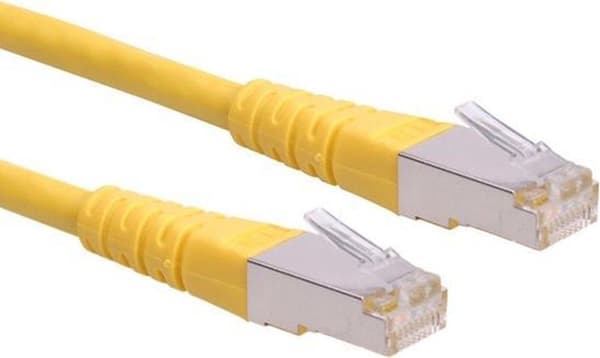 ROLINE S/FTP Patch kabel Cat.6, gul, 0,3m