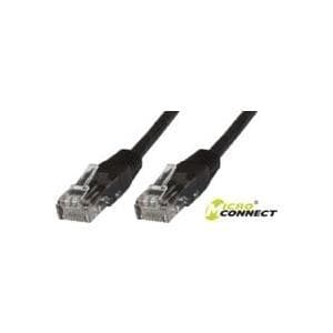 MicroConnect - Netværkskabel - RJ-45 (M) til RJ-45 (M) - 20 cm - UTP - CAT 6 - halogenfri - sort