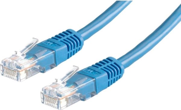 Värde UTP-patchkabel, kat. 6, blå 5,0m