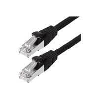 Herweck Helos - Patchkabel - RJ-45 (M) - RJ-45 (M) - 30,0m - SF/UTP - CAT 5e - presset, glat - sort (131885)