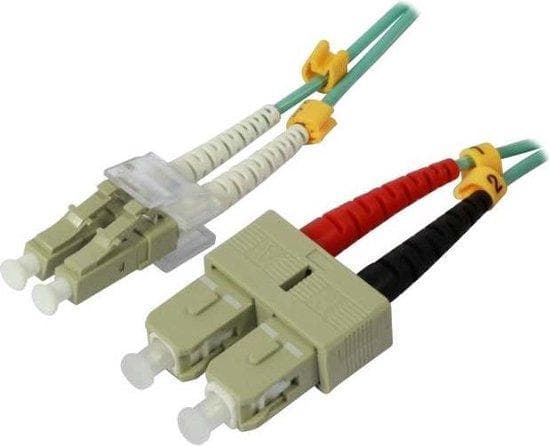 FO 2-fiber patchk. 2mtr.LC-SC 50/125um OM3 AD 2mm - kabel - patchkabel (S216757)