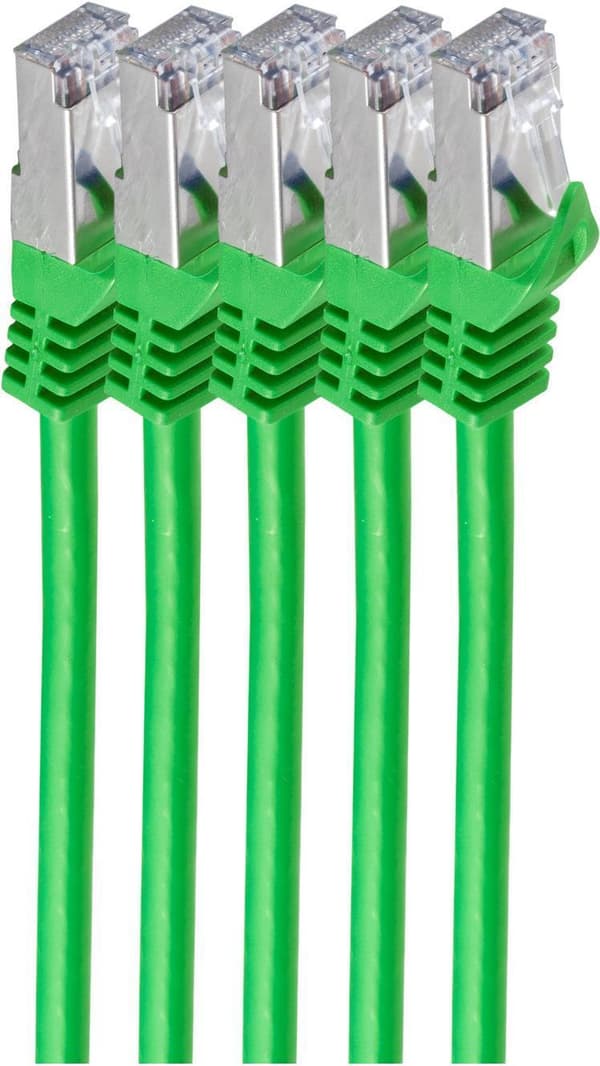 vilunväristykset BS75511-0,25G-SET5. Kaapelin pituus: 0,25 m, Kaapelin standardi: Cat.7 raakakaapeli, Kaapelin suojaus: S/FTP (S-STP), Liitin 1: RJ-45