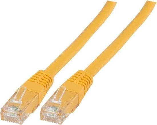 Producent: EFB Elektronik RJ45 patchkabel U/UTP, Cat.6, PVC, CCA, 0.25m, gul Det uskærmede Cat.6 RJ45 patchkabel sikrer meget gode egenskaber til 5 Gi