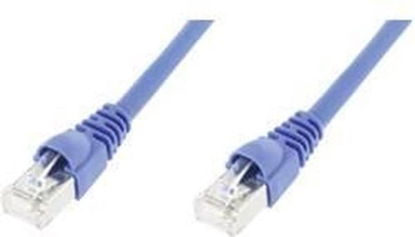 Telegärtner L00005A0030 RJ45 Netværkskabel, patchkabel CAT 6A S/FTP 10,00 m Blå flammesikker, Snagless 1 stk.