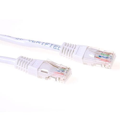 ACT Hvidt 15 meter U/UTP CAT6 patchkabel med RJ45 stik. Cat6 u/utp hvid 15.00m (IB9415)