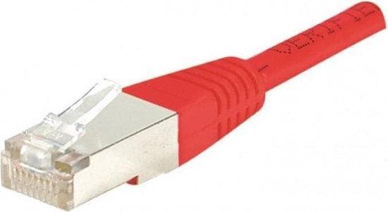 Patchkabel F/UTP, CAT.5e, rød, 5,0 m patchkabel med særlig smal knækbeskyttelse (847133)