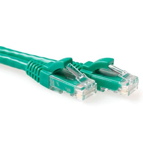 ACT Green 7 meter U/UTP CAT6 patch-kabel uden problemer med RJ45-stik. Cat6 u/utp snagless gn 7,00m (IS8707)