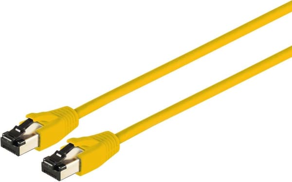 S/CONN maksimal tilslutningsmuligheder netværkskabel patch kabel kat. 8,1 F/FTP PIMF LSZH gul 0,5 m (08-41012)