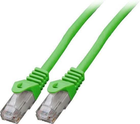 Producent: EFB Elektronik RJ45 patchkabel U/UTP, Cat.6, LSZH, CCA, 7.5m, grøn Det uskærmede Cat.6 RJ45 patchkabel sikrer meget gode egenskaber til 5 G