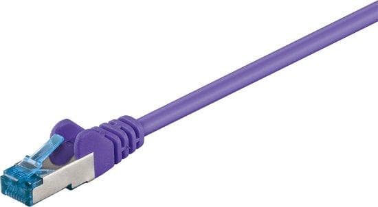 Hyvät liitännät - Patch -johto - RJ-45 (M) - RJ-45 (M) - 3m - parit metallikalvossa (PiMf) - (luokka 6a) - halogeeniton - violetti (8060-H030V)