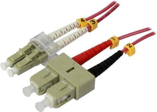 FO 2-fiber patchk. 1,5mtr.LC-SC 50/125um OM4 AD 2mm - kabel - patchkabel (S216773)